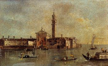 弗朗西斯科 格拉蒂 View Of The Island Of San Giorgio In Alga Venice 弗朗西斯科 格拉蒂 View Of The Island Of San Giorgio In Alga Venice